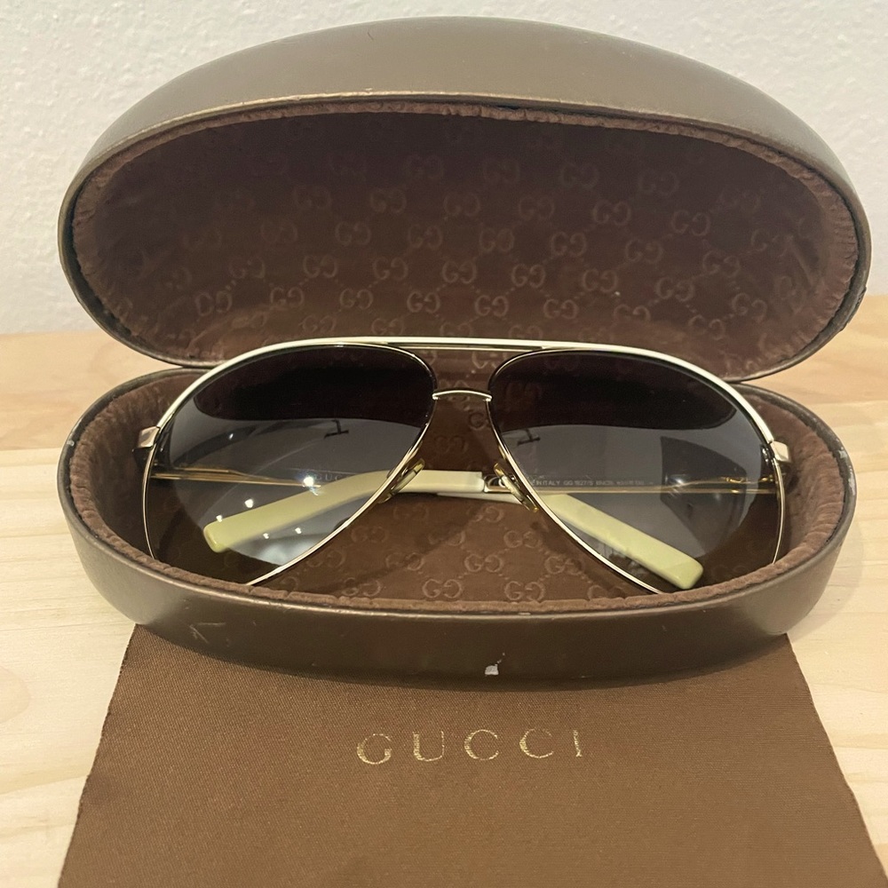 Authentic Gucci aviator sunglasses. Style GG 1827/S